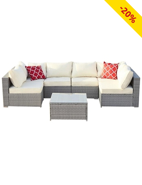 Lounge Set «Arena», 23-teilig, grau