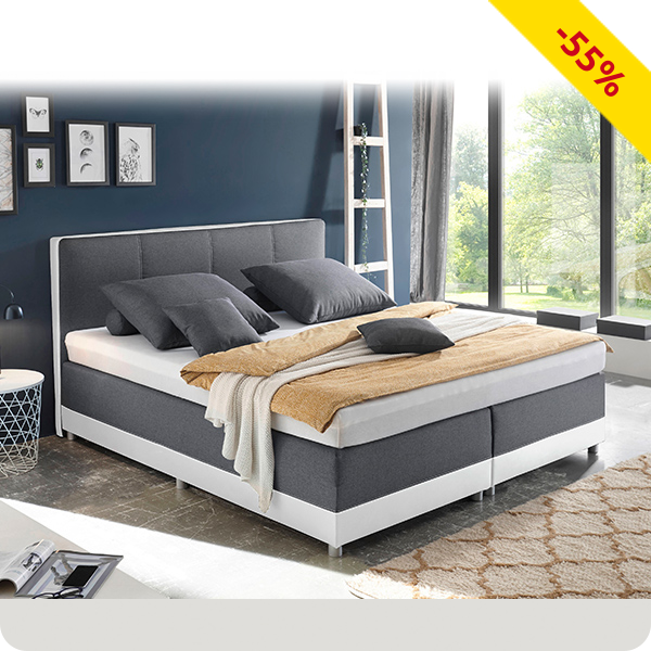 Boxspringbett «Luna», 140 x 200 cm