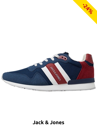 JACK & JONES Sneakers, mit Mesh, blau