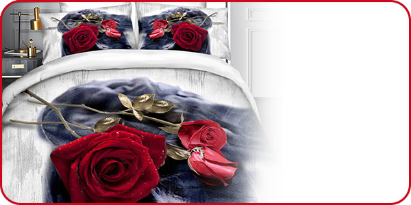 Duvetanzug «Love» 160 x 210 cm + Pfulmenanzug 65 x 100 cm