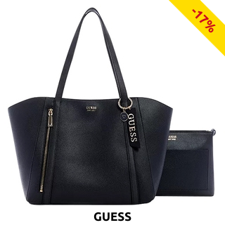 GUESS Handtasche «Naya», schwarz