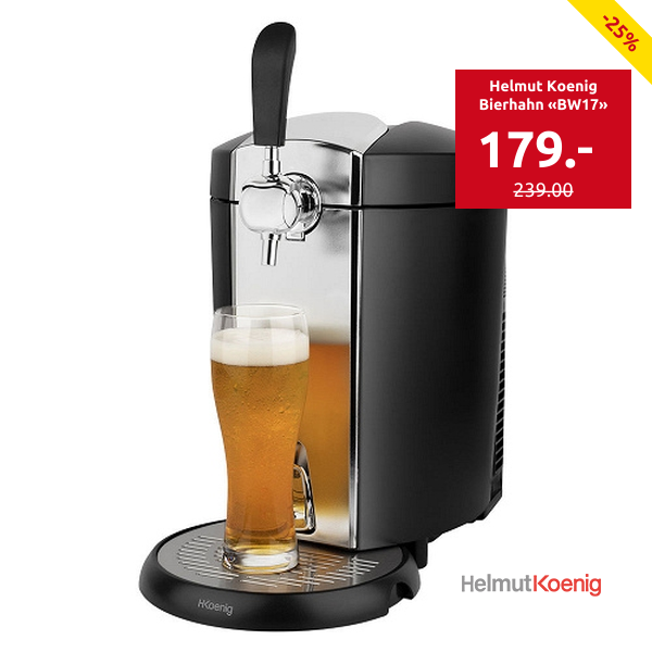 Helmut Koenig Bierhahn «BW17», grau