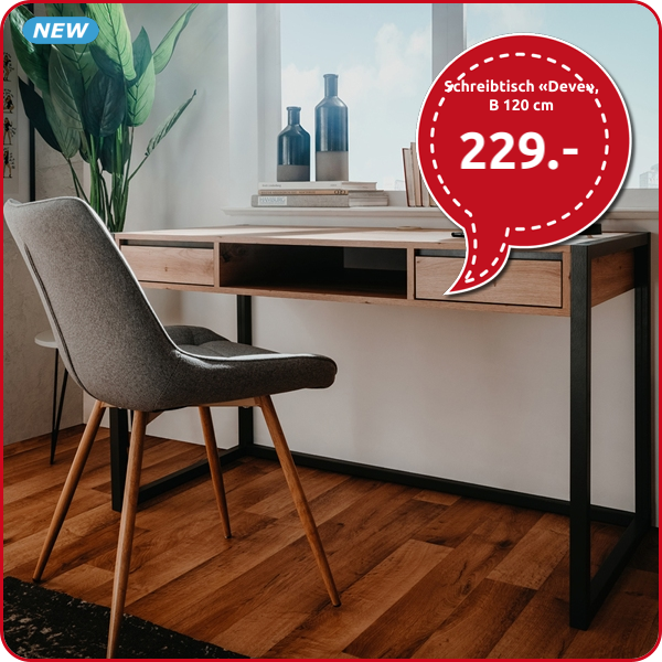 Schreibtisch «Deve», B 120 cm