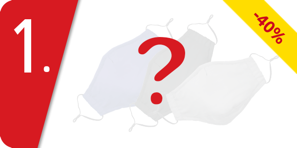 Mund-Nasen-Schutz, 3er-Set, blau, grau, schwarz