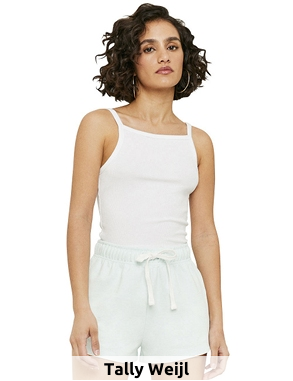 Tally Weijl sportliche Shorts, hellblau