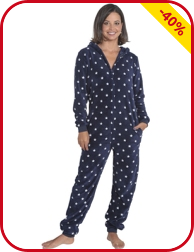 Weicher Overall mit Sternen, navy