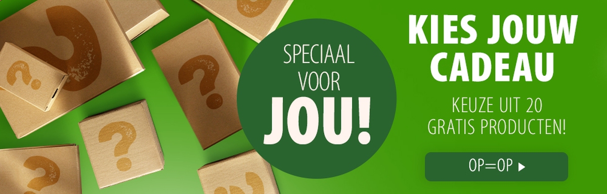 Keuze uit 20 gratis producten!