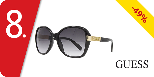 Guess Damensonnenbrille mit Dekoelement, schwarz