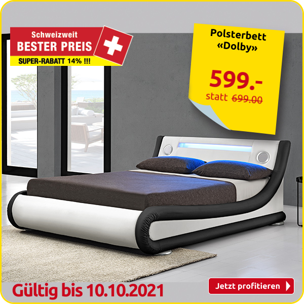 Polsterbett «Dolby», 180 x 200 cm