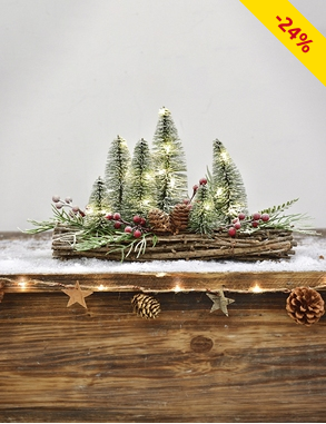 Tannen-Dekoration LED, 30 x 20 cm