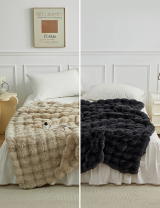 Fleecedecke «Cosy», 150 x 200 cm, beige