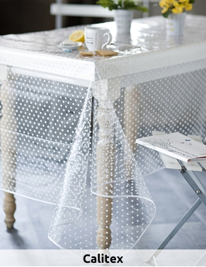 Calitex Tischdecke «Agnos», 140 x 250 cm, gepunktet