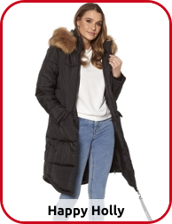 Steppmantel von Happy Holly in Schwarz