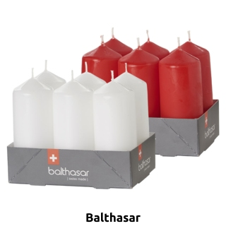 Kerzen, 6er-Set, weiss