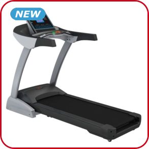 Motorisiertes Laufband, schwarz/grau