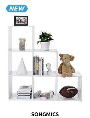 SONGMICS Regal «Rubiks», B 97,5 x H 97,5 x T 30,5, weiß