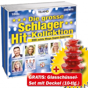 Die grosse Schlager Hit-Kollektion + GRATIS Glasschüssel Set 10 tlg.