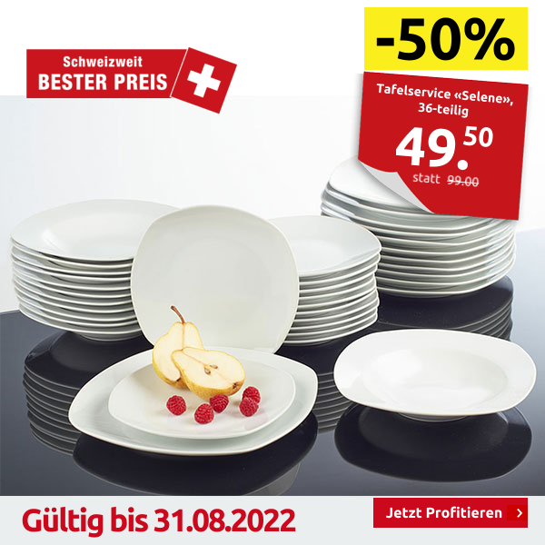 Tafelservice «Selene», Set für 12 Personen, 36-teilig