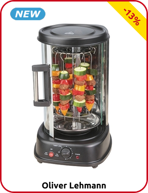 Olivier Lehmann Rotisserie Kebab 3-in-1, Volumen 21 l