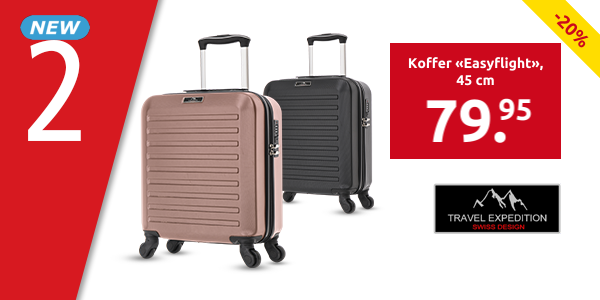 TRAVEL EXPEDITION Koffer «Easyflight», champagne, 45 cm