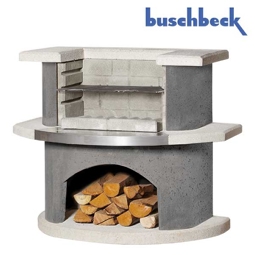 Buschbeck Grillbar Stockholm 65x110x93 cm weiss-anthrazit