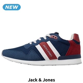 JACK & JONES Sneakers, mit Mesh, blau