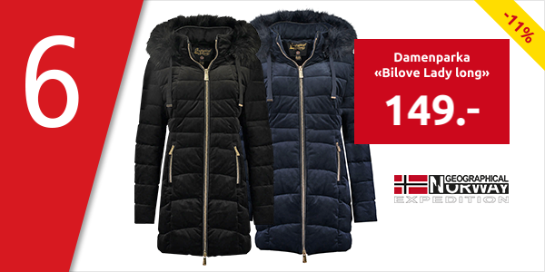 GEOGRAPHICAL NORWAY EXPEDITION Damenparka «Bilove Lady long», schwarz