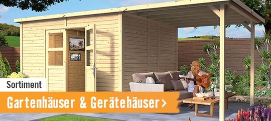 Gartenhäuser im HORNBACH Onlineshop