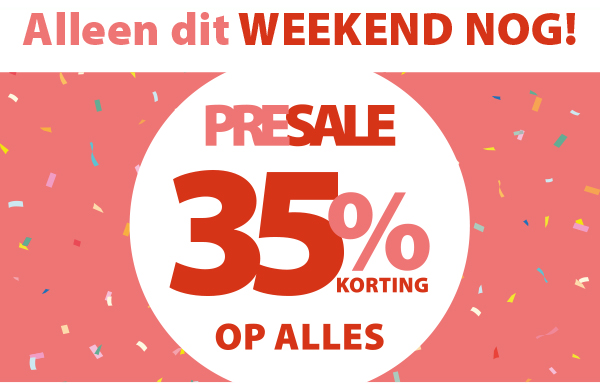 Start je weekend goed met 35% korting