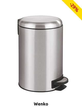 WENKO Treteimer «Silver», 12 l