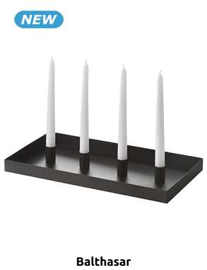 Balthasar Magnetischer Kerzenhalter, modulierbar, L 42 x B 22 cm