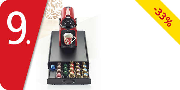 Nespresso Kapselschublade für 60 Stück, schwarz