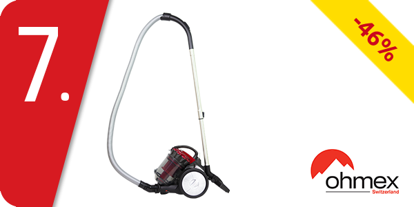 Ohmex Multizyklon-Staubsauger, rot/grau