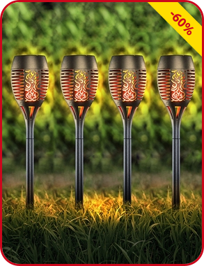 Solar-Lampen, 4 Stück, 10 LED