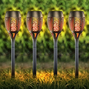 Solar-Lampen, 4 Stück, 10 LEDs