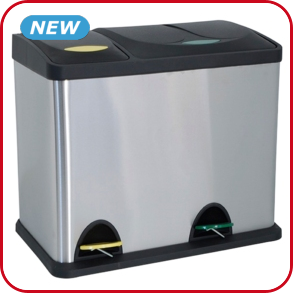 Recycling-Eimer mit 2 Behältern