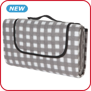 Picknickdecke beschichtet, 130 x 150 cm, grau