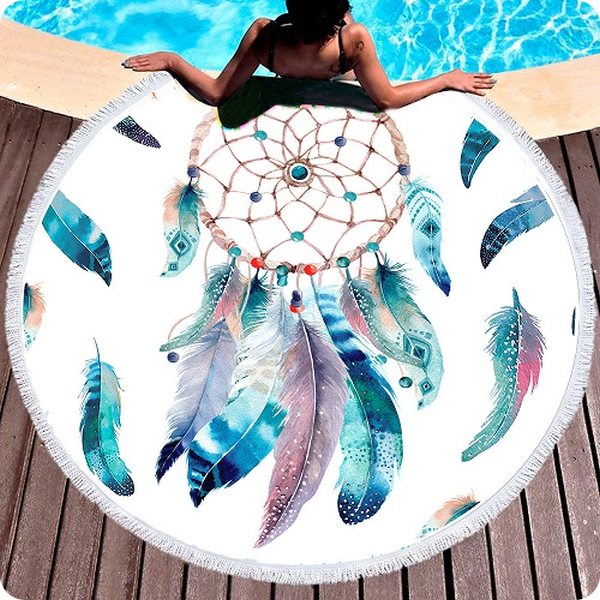 Strandtuch rund «Traumfänger»,  Ø 150 cm