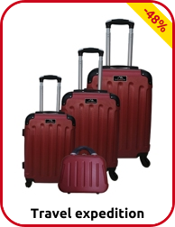 Kofferset «Star», 4-teilig, rot