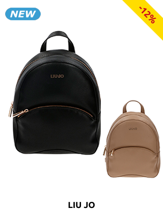 LIUJO Rucksack, verstellbare Träger, schwarz