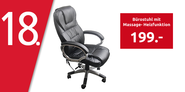 Bürostuhl mit Massagefunktion und Heizung