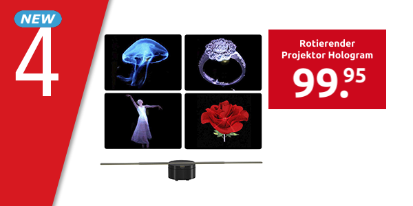 Rotierender Projektor «3D Hologram Display»