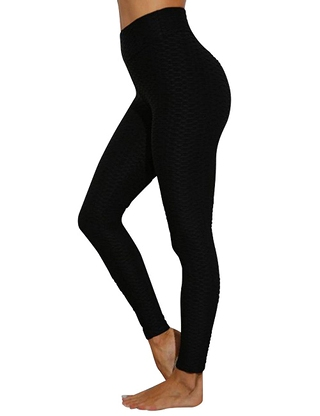 Leggings Anti-Cellulite, Push-up, Shaping, schwarz