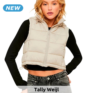 TALLY WEiJL Gilet, wattiert, beige