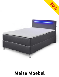 Meise Möbel Bett Box «Cadela», mit Stauraum, 160 x 200 cm, 2 Matratzen, schwarz