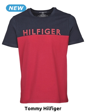 TOMMY HILFIGER T-Shirt, rot/schwarz