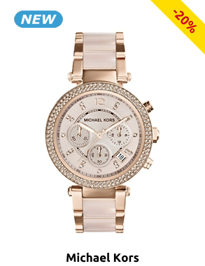 MICHAEL KORS Damenuhr, mit Datumsanzeige, roségoldfarben