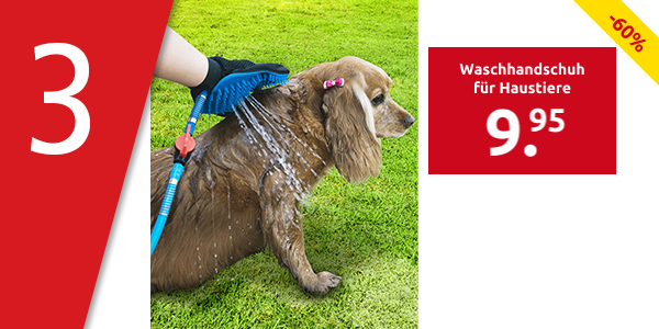 Waschhandschuh für Haustiere