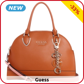 GUESS Handtasche Satchel «Sherol Cali», cognac