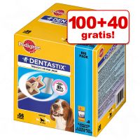 100 + 40 gratis! 140 x Pedigree DentaStix